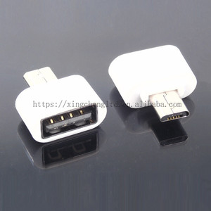 Micro Turn to USB Type a Female and a Male Micro 2.0 Plug <strong>Socket</strong> Connector With White Plastic Cover USB <strong>Socket</strong> - Product Image 1