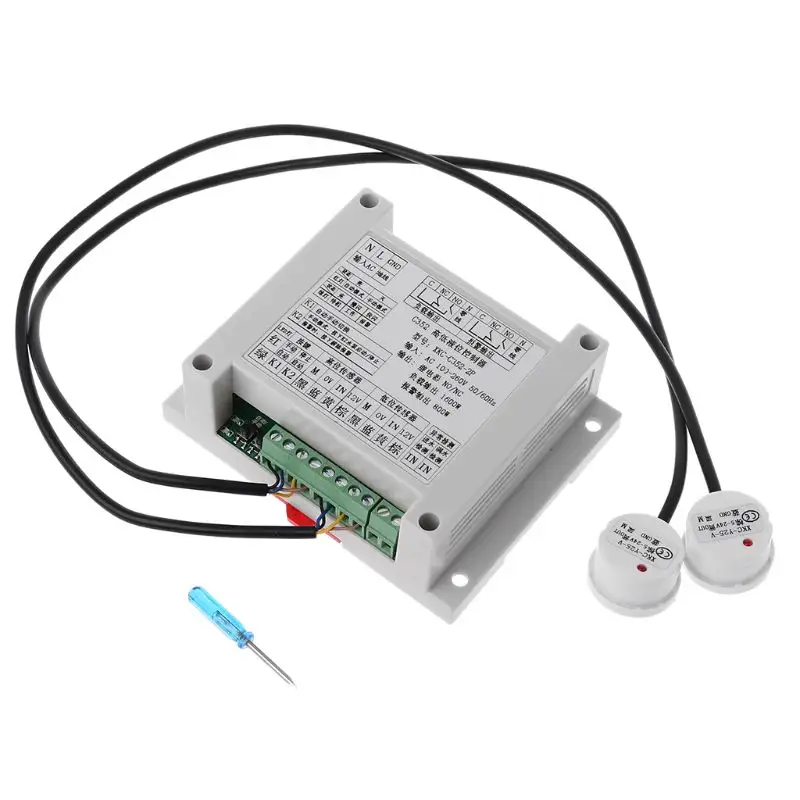 High And Low Liquid Level Intelligent Controller With 2 Non-contact Sensor Module Automatic Control Liquid Water Level Detection