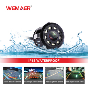 180 Viewing Angle Reverse Camera Universal 8 LED Lights Flush Mount 12V Rear View <strong>Car</strong> Reverse Camera <strong>Car</strong> Backup Camera - Product Image 2