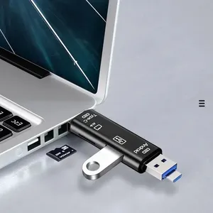 Sıcak satış Mini yüksek hızlı 5 In 1 tip C mikro Usb çoklu bellek kart okuyucu Usb 3.0 Otg cep telefonu Tf kart okuyucu - Product Image 4