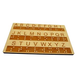 Lớn lên dấu chấm chữ nổi chữ nổi và bảng gỗ số-Học chữ nổi-xúc giác Montessori-Hỗ trợ giảng dạy - Product Image 6