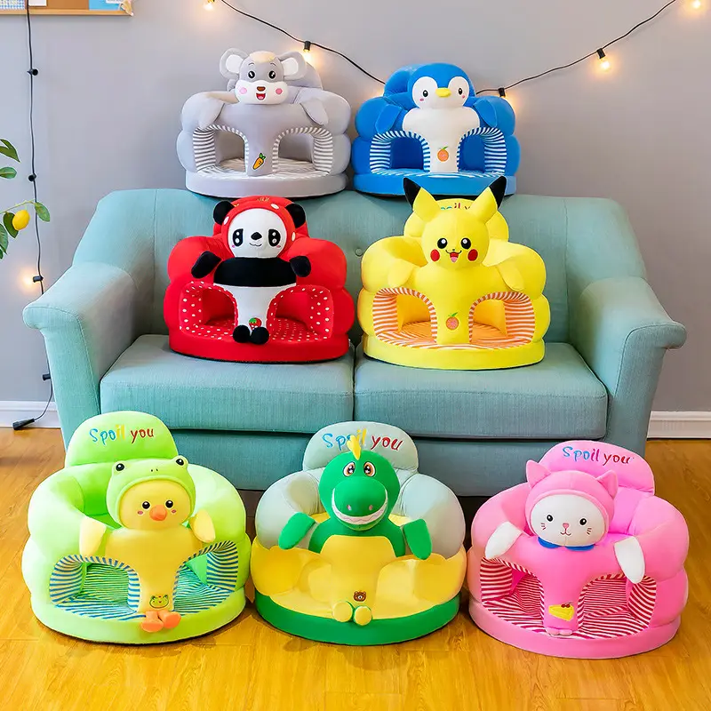 Asiento de soporte suave para bebé, sofá de felpa, silla de Animal Panda