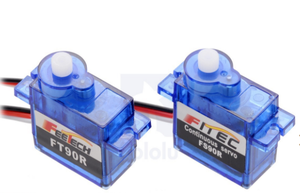 Fetech FT90R analogico RC Micro Servo 360 a rotazione continua servi digitali in plastica Smart Car Arduinos STM32 stelo in avanti