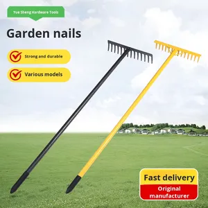 小铁农用耙子木柄翻土枯草耙子挖松除落叶 - Product Image 2