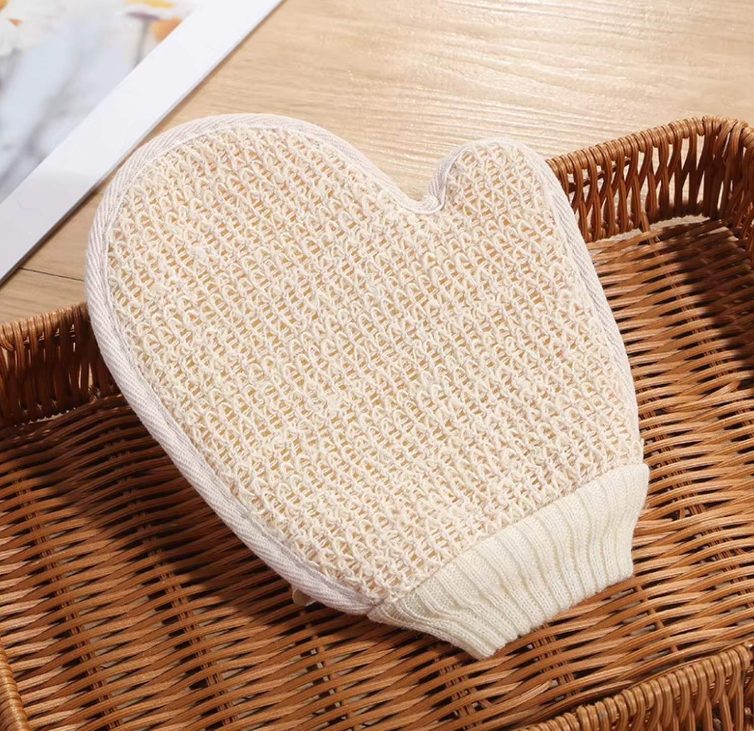 Gant en chanvre 6004, 16x21cm, emballé individuellement sous sachet OPP.