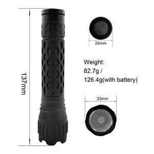 Zoomfire ZF001 500lm大功率铝合金手电筒防水手电筒，特点是Tpye-C充电
