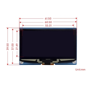 Roarkit 2,42-Zoll-OLED-Anzeigemodul, 128x64 Auflösung, SPI / I2C für Raspberry Pi, Arduino, STM32, ESP32, Jetson Nano