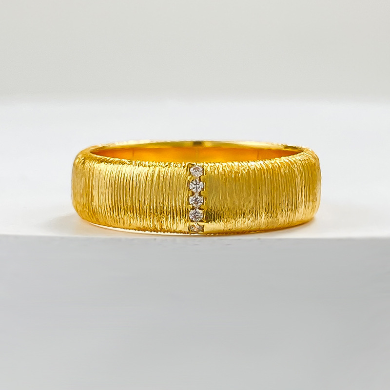 R1098 versión ancha, dorado cepillado