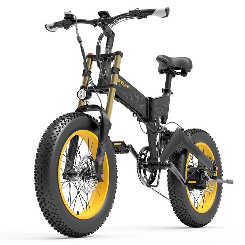 X3000PLUS-UP LANKELEISI vélo électrique pliable à gros pneus de 20 pouces vélo électrique de 48v 17.5ah vélo électrique de 1000w