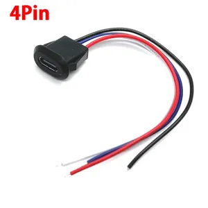 2P/<span class=keywords><strong>4P</strong></span>/6P <span class=keywords><strong>USB</strong></span> Type CコネクタジャックメスType-Cカードバックル付き3A大電流急速充電ジャックポート充電器プラグソケット