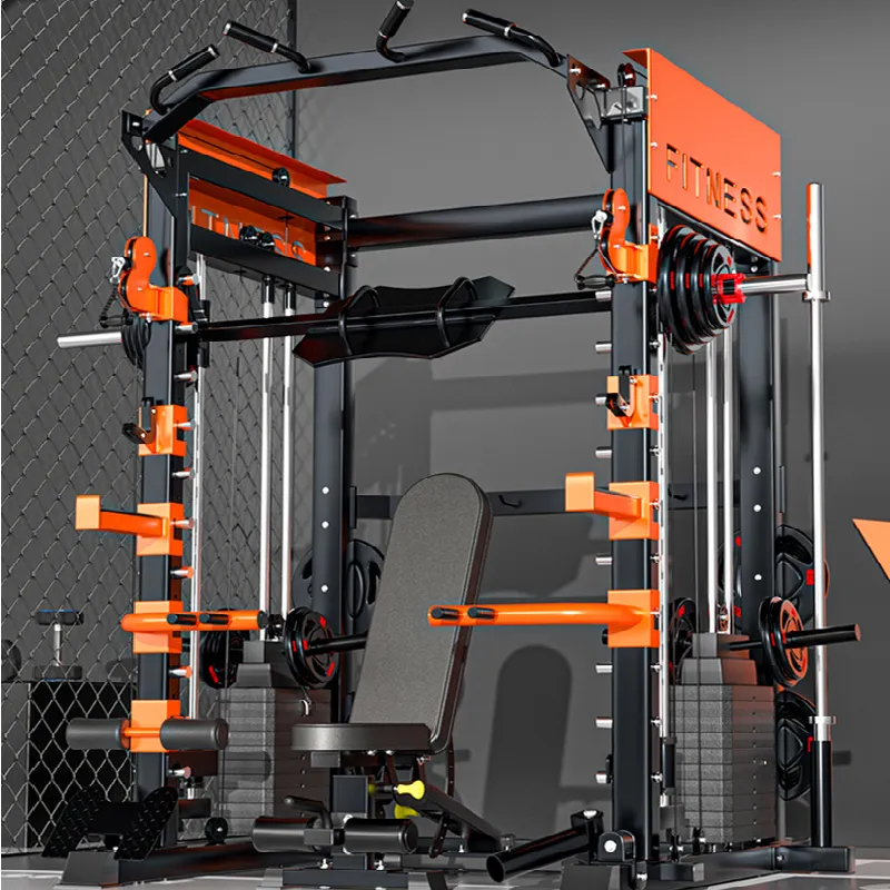 Attrezzatura multifunzione per l'home Fitness Smith Machine combinion Trainer Power Station Squat Bird Gantry Frame Trainer