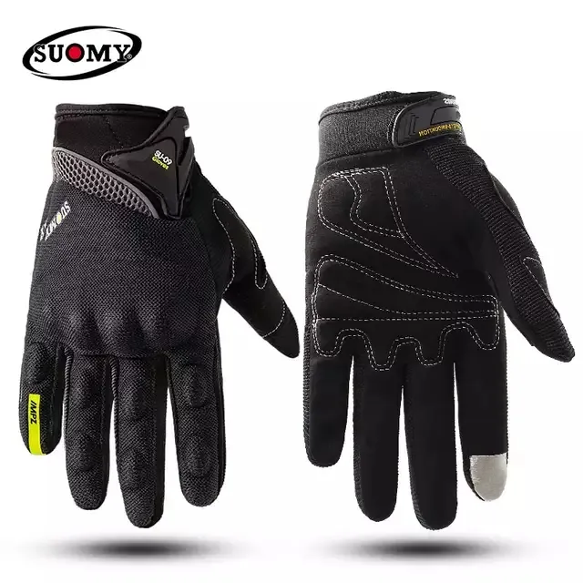 Wholesale male female touch screen anti-slip breathable motocross glove cycling racecar riding motorcycle racing full gloves