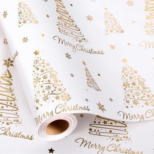 Gold Foil Christmas Tree