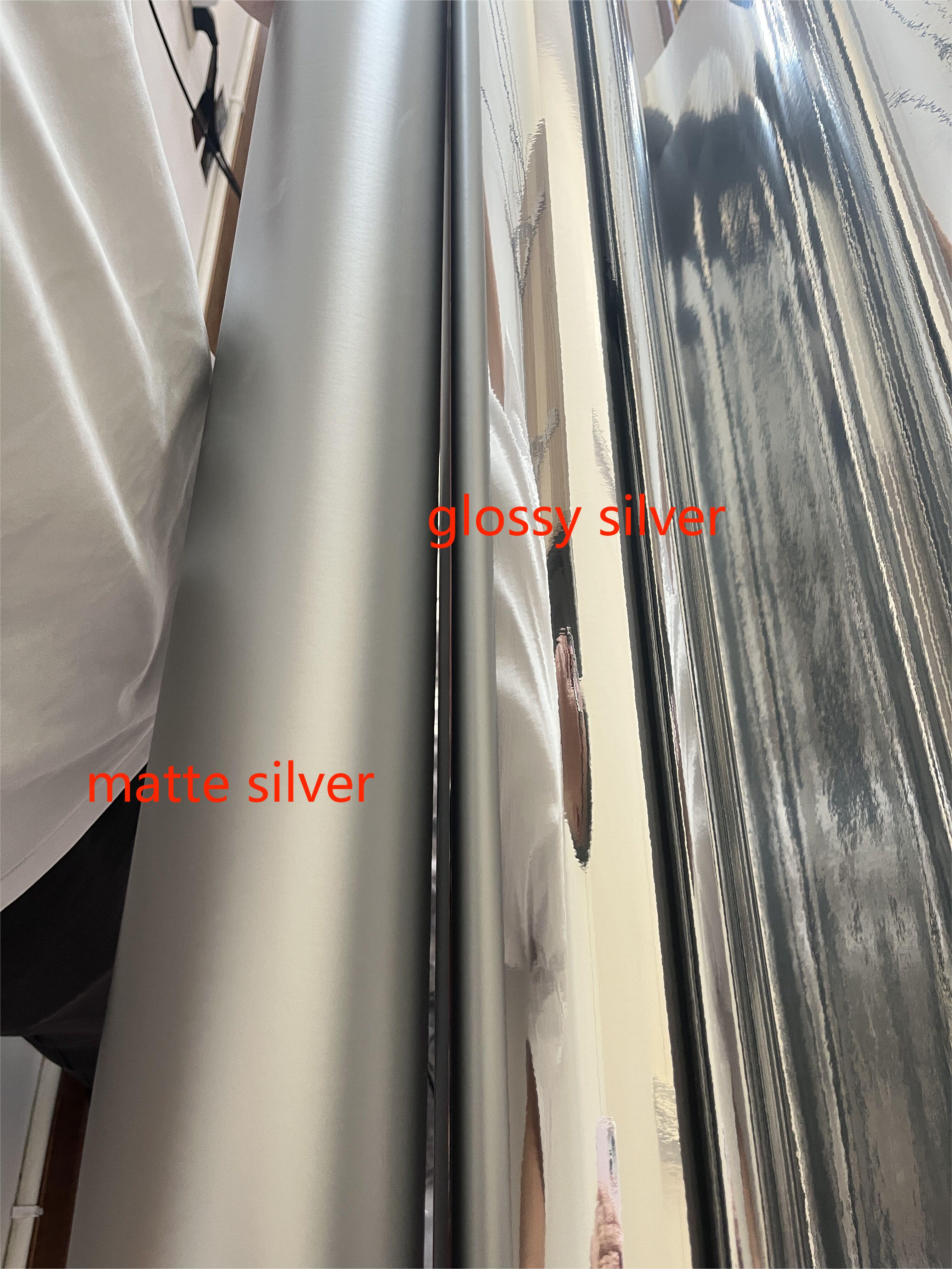Chrome vinyl transfer sticker
