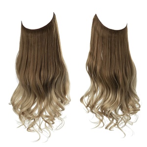 Body Wave Halo <strong>Hair</strong> Extensions Unprocessed Indian <strong>Remy</strong> <strong>Hair</strong> One Piece Invisible Wire Halo Human <strong>Hair</strong> Extensions