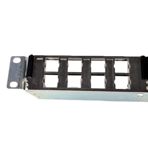 Panel de conexión modular blindado de 24 puertos y 19 pulgadas, marco de distribución de Red CAT5E CAT6 CAT6A CAT7 FTP, Panel de conexión en blanco - Product Image 3