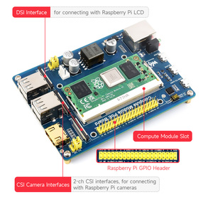 Scheda IO del modulo di calcolo Waveshare con funzione PoE, scheda di Breakout composita per lo sviluppo con Raspberry Pi CM4S/CM3 CM4S08032 - Product Image 4