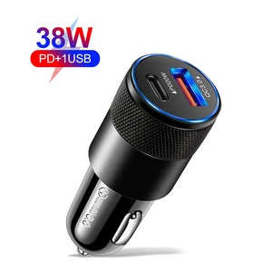 New 38W QC3.0 Fast Car <strong>Charger</strong> 3A USB Type-C PD Quick <strong>Charger</strong> Portable Mini Car Plug for Mobile Phone - Product Image 1