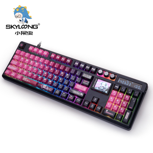 SKYLOONG GK104 PRO 8K Quantum Mech Ruby Theme Gaming Teclado mecánico con pantalla de 2,0 pulgadas 3 perillas KTT Switch Hot Swap - Product Image 3
