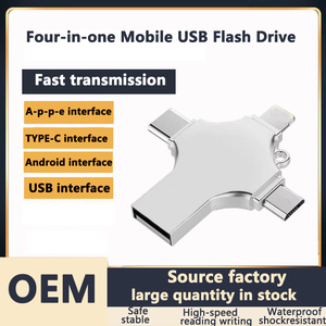 4 in 1 3.0 yüksek hızlı Otg Usb bellek 8Gb 16Gb 32Gb telefon 2.0 Memory Stick 64Gb 128Gb tip C Pendrive OTG Usb bellek sürücü - Product Image 4