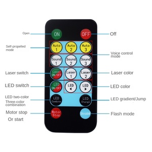 Controllo del suono scuotendo la luce dello stadio di luce Laser Ktv Dmx 512 Led luce del palcoscenico con telecomando - Product Image 6