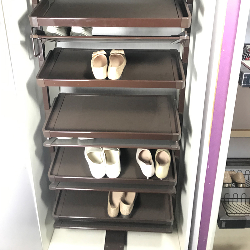 2021 Exclusive Design 360 Degree Rotating Shoes Rack for Wardrobe Storage