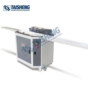 TS-J35S çift sıkmak çerçeve testere kesici ahşap yapma makinesi için PS/ahşap/MDF/alüminyum alaşım çerçeveleri çerçeve kesme makinası - Product Image 3