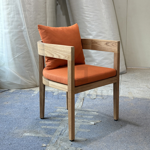 Decoout ngoài trời cao cấp tự nhiên tếch ăn uống thiết lập bền Patio bàn ăn ghế cho sân khách sạn midcentury thiết kế hiện đại - Product Image 5