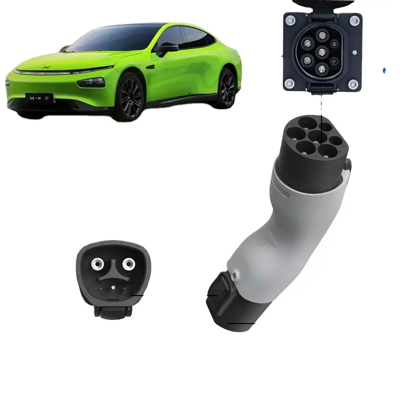 Tesla MODEL y 2023 aksesoris mobil listrik 3 fase EV pengisi daya Tesla ke GBT adaptor semua untuk Aksesori Mobil EV adaptor untuk mobil