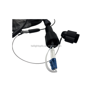 Instalación de fibra óptica FTTH FTTA solución de red armadura táctica chaqueta cable de puente LC a LC UPC/APC Cable de conexión blindado - Product Image 2