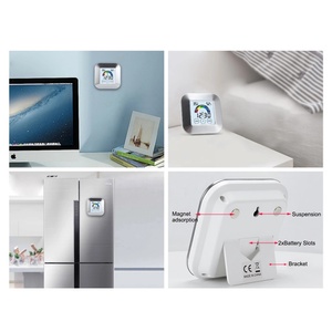 Termómetro táctil LCD a Color, medidor de humedad y temperatura, Monitor de humedad para cama, pantalla de reloj electrónico - Product Image 6