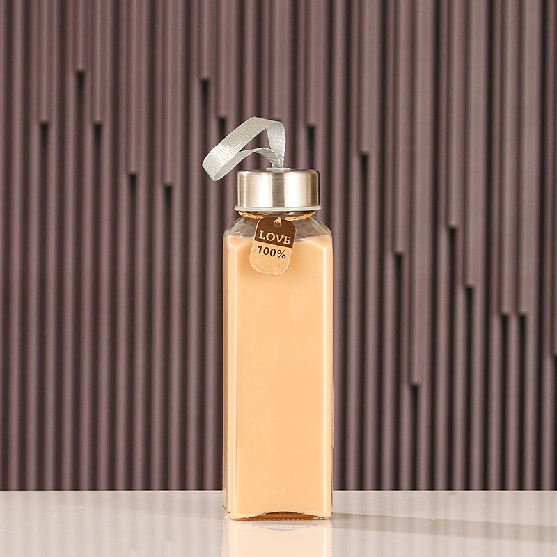 350ml fine height square+stainless steel cover