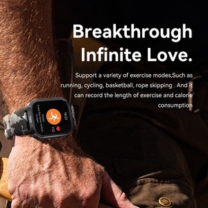 New 1.85 inch Bluetooth cuộc gọi Heart Rate máu Oxy ngủ giám sát tập thể dục LT08 thể thao ngoài trời Smartwatch Vòng đeo tay - Product Image 4