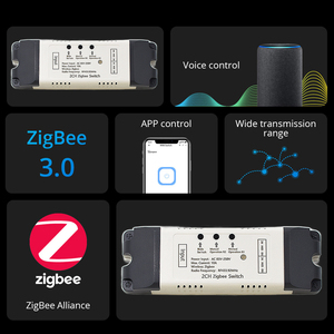 <span class=keywords><strong>Zigbee</strong></span> akıllı anahtar Tuya lamba ışığı Motor röle kurulu 2ch ev otomasyon modülü Alexa ağ geçidi gerekli - Product Image 6