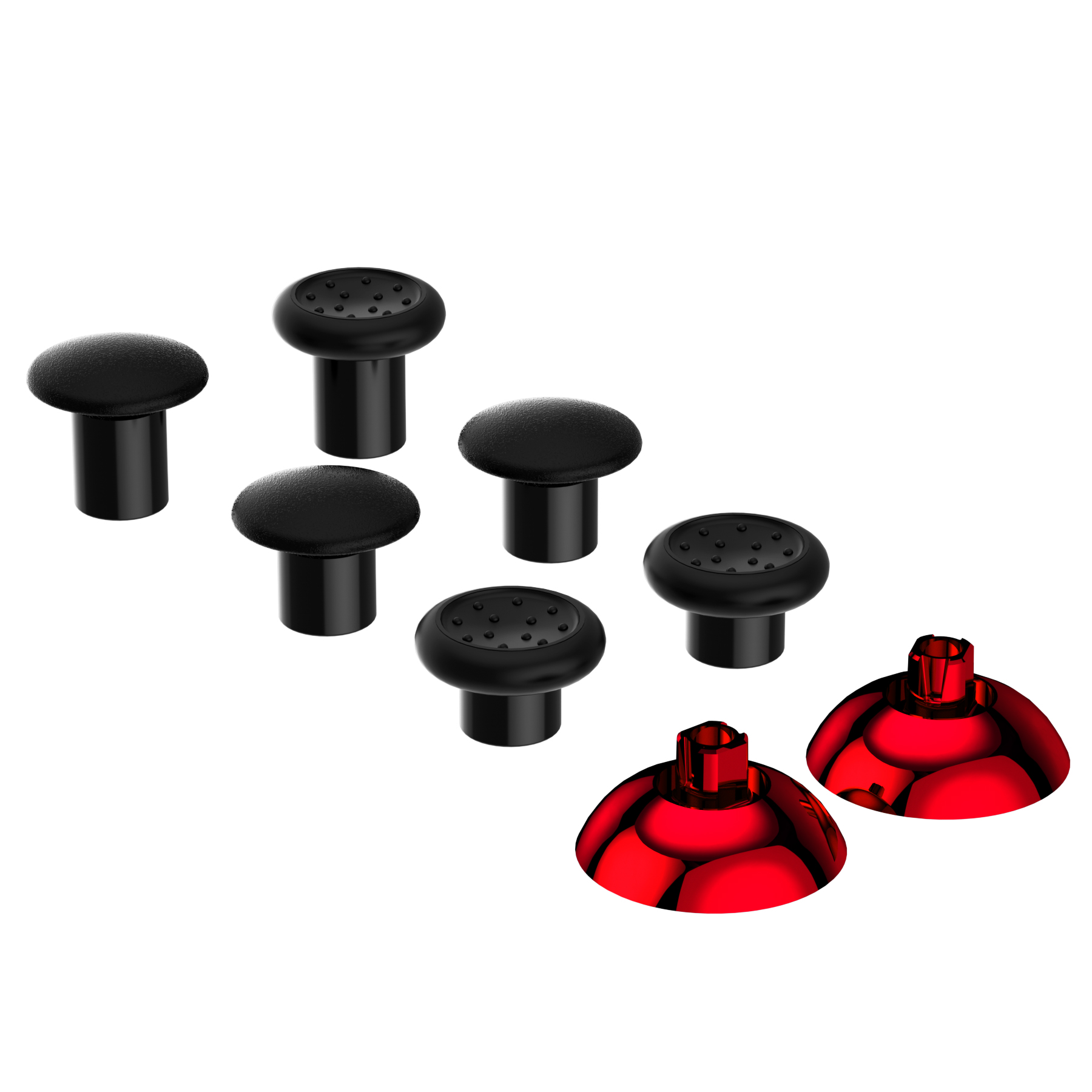Glossy Chroming Red + black thumbgrips P4J1110WS