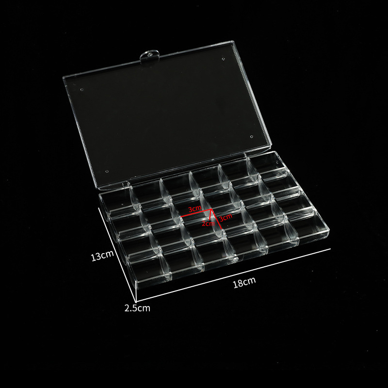 Transparent 24-grid design (18*13*2.5cm)