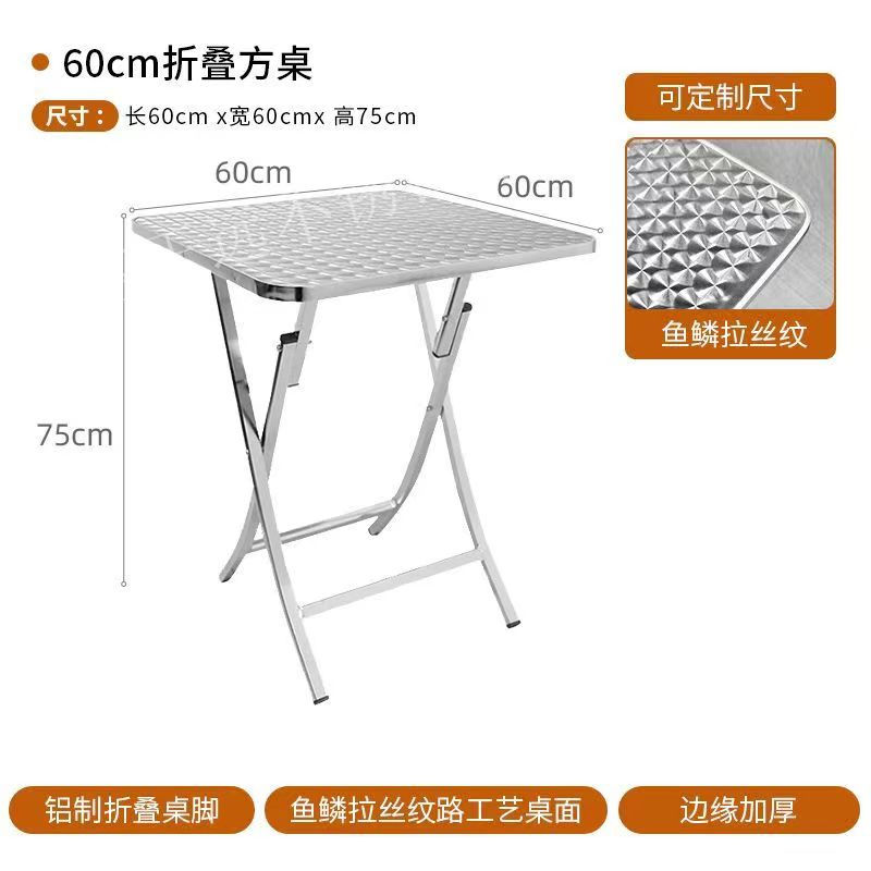 Mesa plegable-Cara de diamante