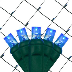Holiday Lighting Decorations 100ct Wide Angle 5mm 4' <strong>X</strong> 6' Multi-Color LED Mesh Net Christmas Lights - Product Image 3