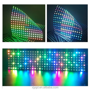 WS2812B RGB Flexibel 16x16 8x32 256Leds Pixel Panel Matrix Bildschirm LED-Modul WS2812 IC ECO Individuell adressierbar DC5V