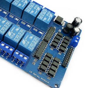 12V modulo scheda di interfaccia relè 16 canali optoaccoppiatore LED LM2576 alimentazione compatibile per Arduino Kit moduli elettronici Kit