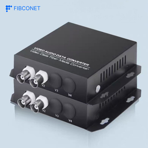 Fibra única de modo único con 1 puerto de datos inversos RS485 FC Transceptor óptico de video de 20KM - Product Image 2