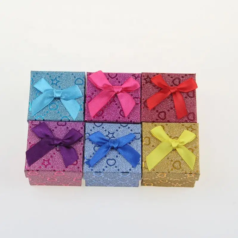 목걸이 귀걸이 선물 무작위 색깔을 위한 공장 직접적인 마분지 반지 선물 상자 보석함 포장 상자