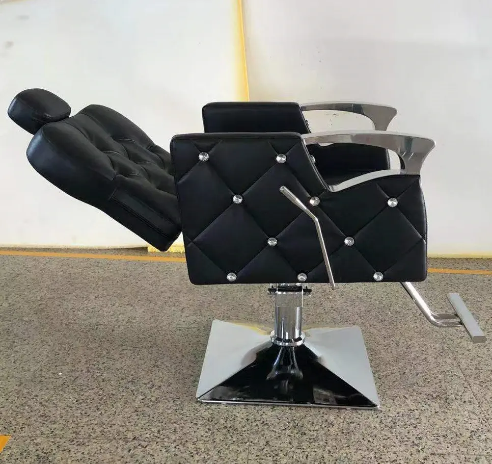 Silla de salón de juguete, asiento de lujo de estilo antiguo, reclinable, de cristal francés, color negro, 8 años de uso, novedad de 2022