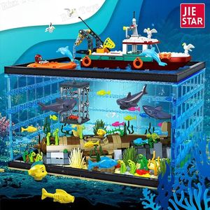Jie yıldız JJ9048 deniz yaşamı macera dünya derin deniz modeli küçük parçacıklar monte oyuncaklar çocuklar için yapı taşları setleri - Product Image 2