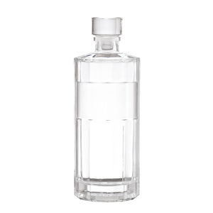 Wholesale Flat-Shaped 100ml 200ml 375ml 500ml 750ml <strong>1L</strong> Spirits Gin Vodka Liquor Glass Bottles with Cork Screw Cap for Tequila - Product Image 3