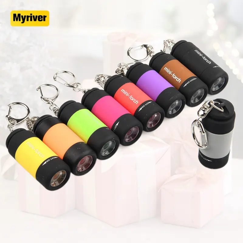 Myriver Mini torch Ring rang LED ánh sáng trắng và UV ánh sáng chất lượng tốt đèn pin