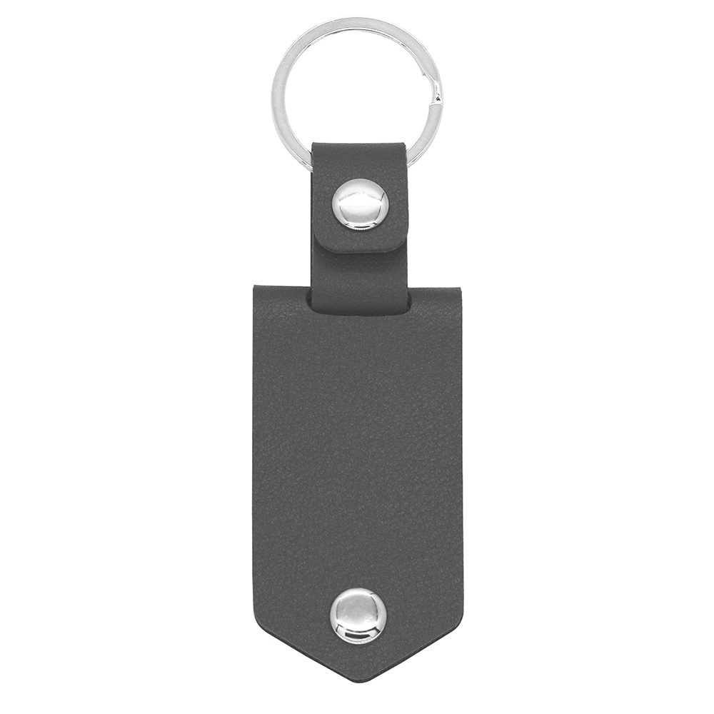 Gray leather with blank card