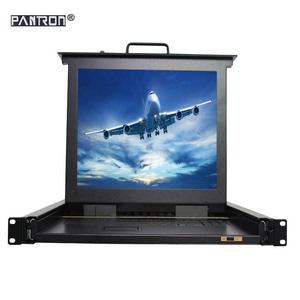 Lcd KVM开关8输入1输出15英寸显示器1U机架式vga 8端口lcd KVM控制台