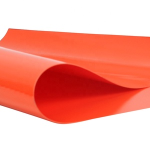 Su geçirmez turuncu Anti UV 730g 1000d yangın geciktirici kullanımlık <span class=keywords><strong>pvc</strong></span> kaplı branda rulo yağ bom okyanus çit dökülme yönetimi