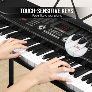 HUASHENG-Piano eléctrico de 61 teclas, instrumento de teclado estándar, función de enseñanza, Piano eléctrico Musical, Juguetes - Product Image 4